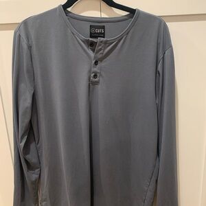 CUTS Clothing Men's Gray Henley Shirt